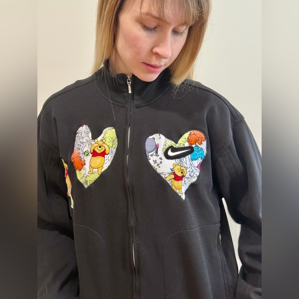 Reworked Winnie the Pooh Nike Zip-Up 🍯